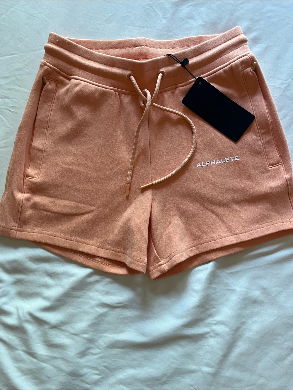 Alphalete Peach Athletic Drawstring Shorts